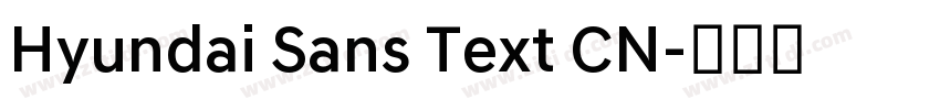 Hyundai Sans Text CN字体转换